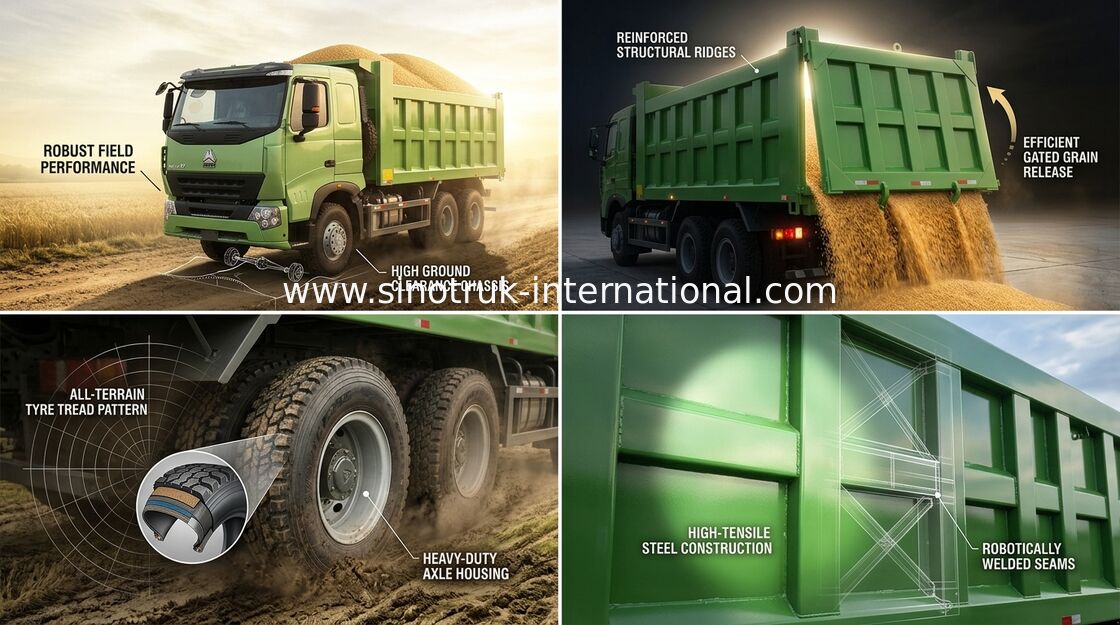 Camión volquete del volquete de SINOTRUK HOWO A7 25 - 30 toneladas 10 ruedas RHD para minar ZZ3257N3847N1
