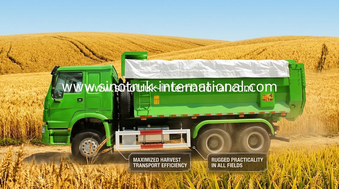 El camión volquete resistente municipal SINOTRUK HOWO LHD 336HP 10 del volquete rueda