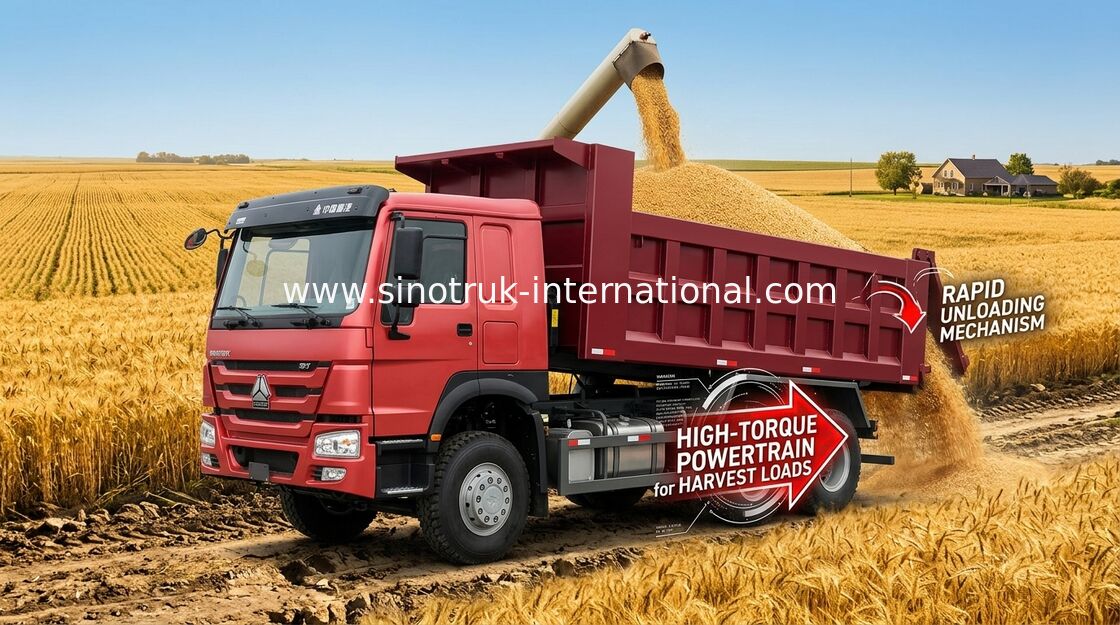 Camión volquete 10 del volquete de SINOTRUK HOWO - 25CBM con jugador de Seat de la suspensión del aire el MINI