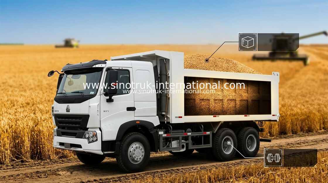 Camión volquete comercial A7 del volquete de SINOTRUK HOWO 30 - 40 toneladas para la construcción