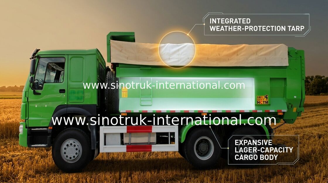 Camión volquete resistente del volquete de SINOTRUK para el material de construcción del transporte