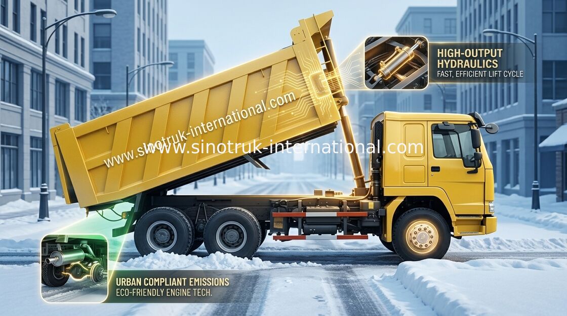 Camión volquete SINOTRUK HOWO 6X4 LHD 371HP 25tons 10-25CBM ZZ3257N3847A del volquete