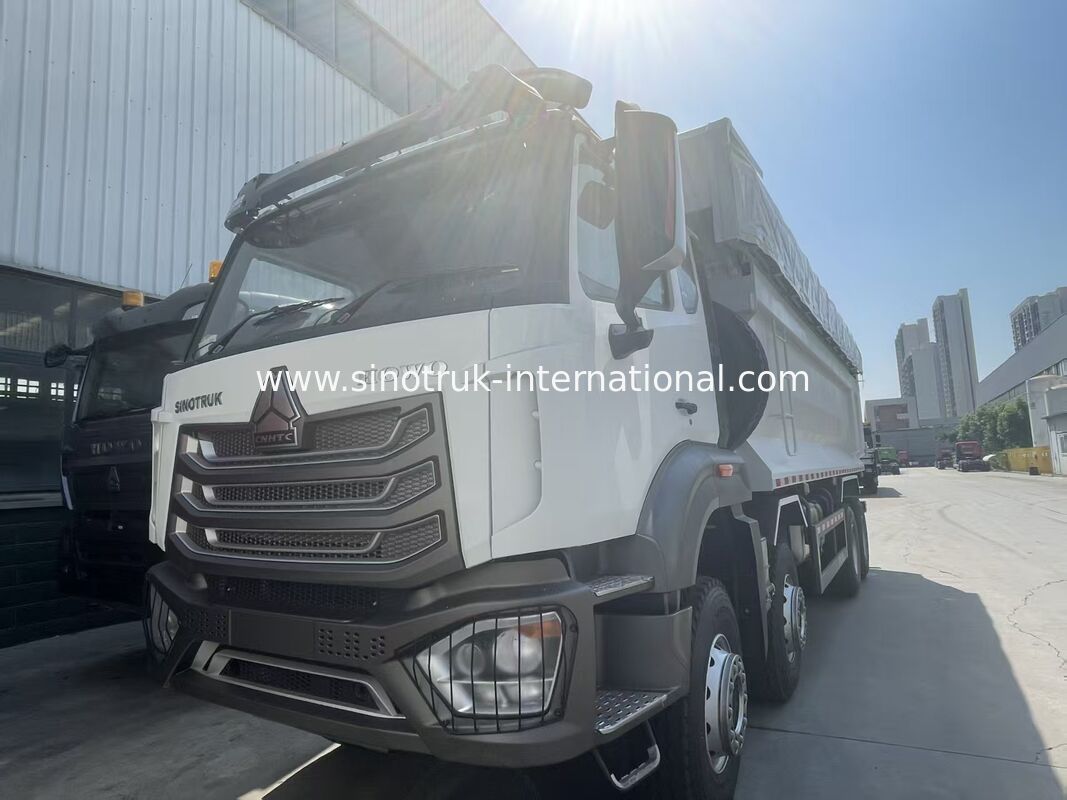 HOWO-NX camión de descarga con 380 HP Weichai motor, lonas eléctricas, y pesada carga de acero manganeso caja