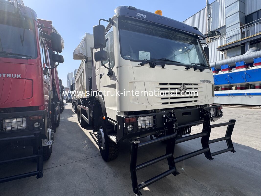 SINOTRUK HOWO Ghost Face Cab 380HP LHD camión de descarga con tirador 6X4