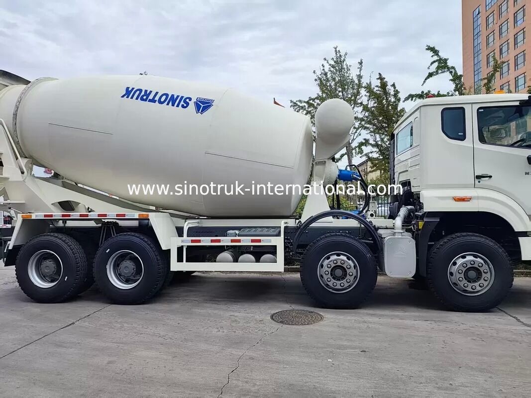 Trabajo pesado HOWO 8x4 16CBM camión mezclador de hormigón 371HP motor PMP reductor de velocidad para la construcción