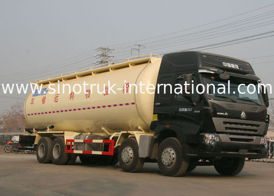 High Safety Bulk Cement Truck Tanker Trailer 371HP 8X4 LHD 36-45CBM