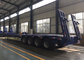 Hydraulic Flatbed Semi Trailer Truck 4 Axles 50-80 Tons Loading Capacity