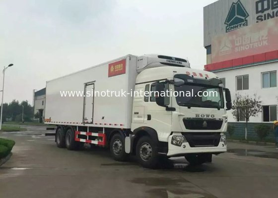 Camiones y furgonetas refrigerados 8×4 SINOTRUK HOWO 40 toneladas para las comidas congeladas que llevan