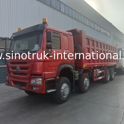CAMIÓN VOLQUETE ROJO LHD DEL VOLQUETE DE SINOTRUK HOWO 400HP 8×4
