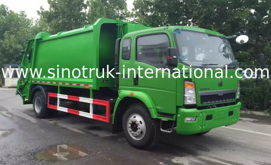 SINOTRUK HOWO comprimió el camión 4×2 LHD de la recolección de basura del compresor