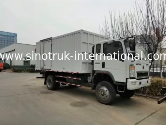 Tipo de impulsión móvil del camión LHD 4x2 del taller de Sinotruk HOWO 10t