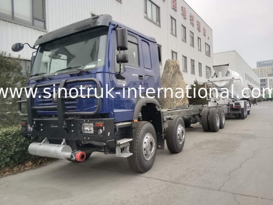 SINOTRUK HOWO Camión tanque de petróleo Chasis 400 CV 8X4 LHD 50 toneladas 40CBM