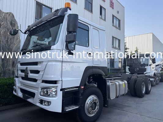 SINOTRUK HOWO Chasis del camión SINOTRUK Motor 371HP 6 × 4 RHD con luz de advertencia utilizado en camiones de basura camiones de carga camiones de agua