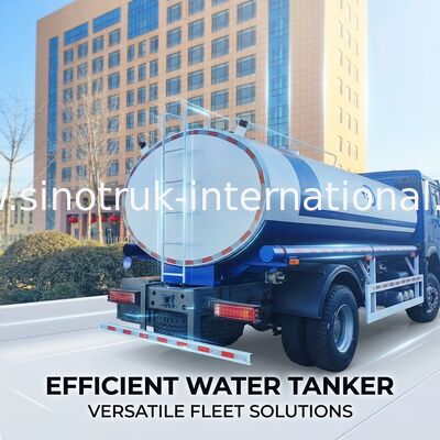 SINOTRUK HOWO 4x2 300 CV Chasis azul con carrocería de tanque de agua de 10m3