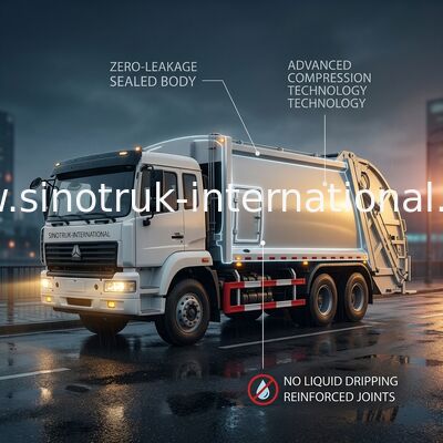 Príncipe de oro desprendible 20-25CBM 6X4 del camión SINOTRUK de la recolección de basura del carro
