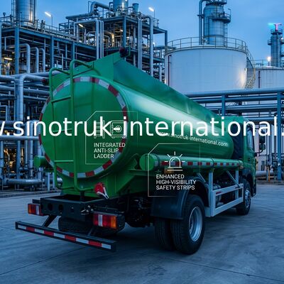 Camión cisterna de aceite de capacidad de Sinotruk HOWO 8 CBM con tipo de tracción 4x2 y estándar de emisiones Euro III
