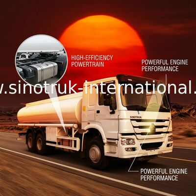 Camión del depósito de gasolina de SINOTRUK HOWO 20 toneladas, camiones de combustible móviles de 6X4 LHD Euro2 290HP
