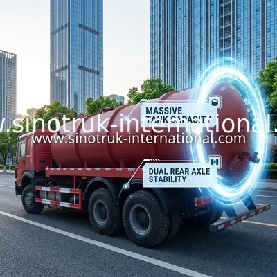 Camión profesional de la bomba de la alcantarilla de la succión del vacío de 16CBM LHD 336HP/camión del barro