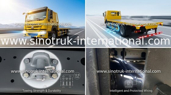 Camión del cargo de la cama plana de SINOTRUK HOWO ZZ1257S4641W 371HP