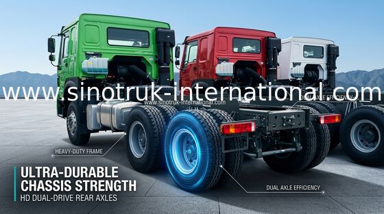 Toneladas del cargo de la capacidad 25 - 40 del camión de neumático del chasis SINOTRUK HOWO ZZ1257N4641W TR691