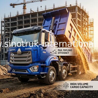 HW19710 Transmisión HOWO NX camión de descarga para trabajos mineros y de construcción