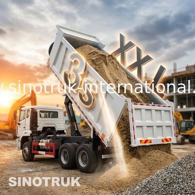 Modelo de conducción izquierda o derecha Howo Dump Truck 371 House Power Ultimate Heavy Duty Workhorse
