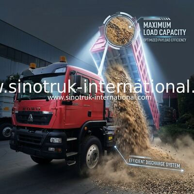 8 × 4 Lhd 12 ruedas Sinotruk Tipper 400hp Euro 2