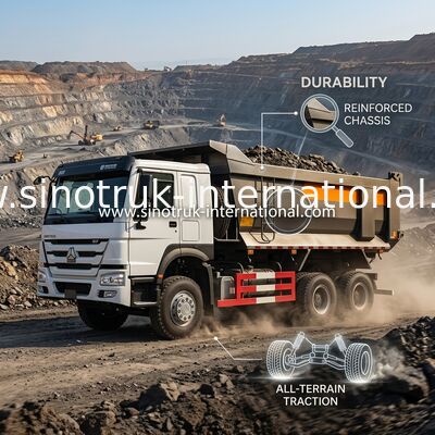 Camión volquete minero resistente LHD 6x4 de SINOTRUK HOWO