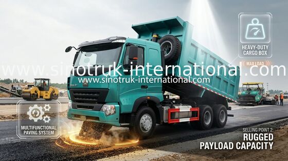 290HP del camión volquete 6 x 4 del volquete de la construcción de SINOTRUK HOWO A7 en color azul