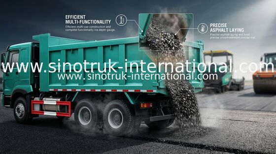 30-40 toneladas de RHD 10 de las ruedas de camión volquete SINOTRUK HOWO A7 del volquete para la construcción