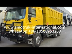 Sinotruk Howo Dump Truck 6 × 4 Lhd 10 Ruedas 20CBM Caja de carga neumáticos de minería