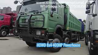 Camión Sinotruk HOWO 8x4 400HP para proyectos de servicio pesado