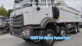 Camión volquete volquete HOWO 8X4 380HP NX RHD