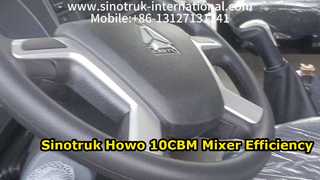 Rendimiento del camión hormigonera Sinotruk Howo 10CBM de alto rendimiento