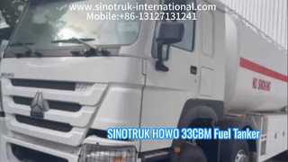 Funcionamiento resistente del camión cisterna de petróleo de SINOTRUK HOWO 33CBM